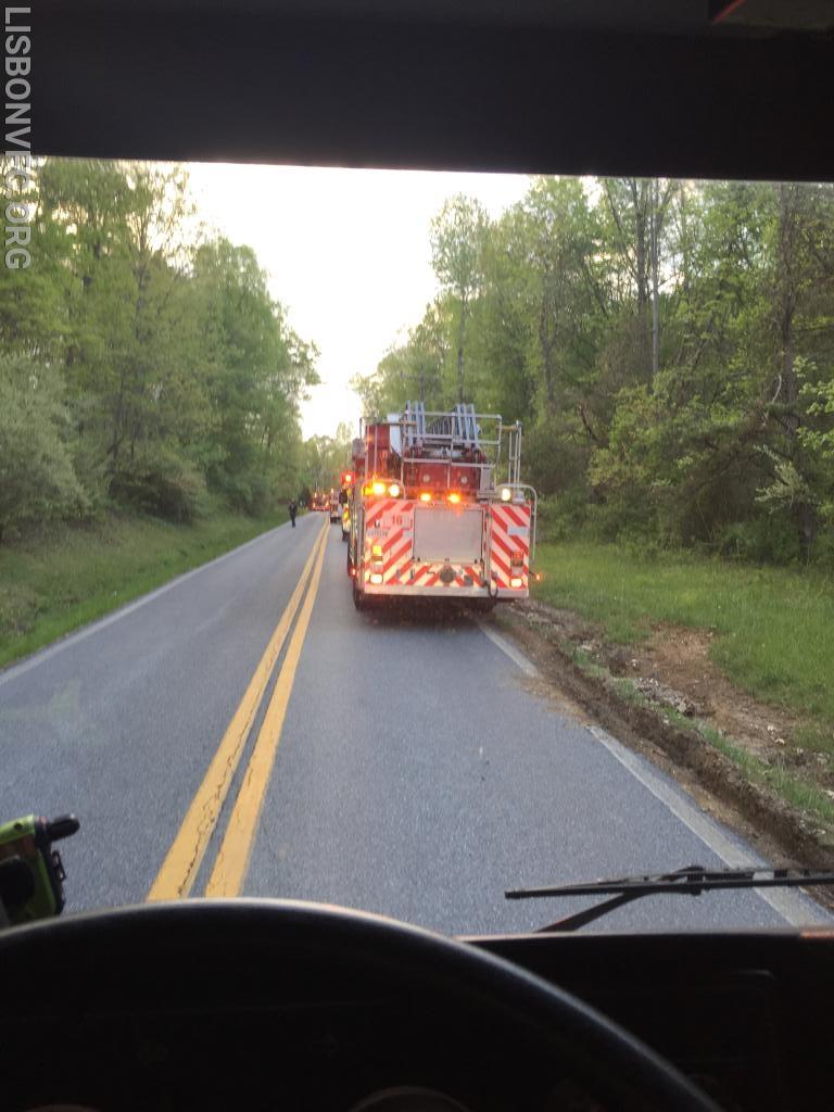 5/8/2018 Abandoned Building Fire on Henryton Rd in Carroll County