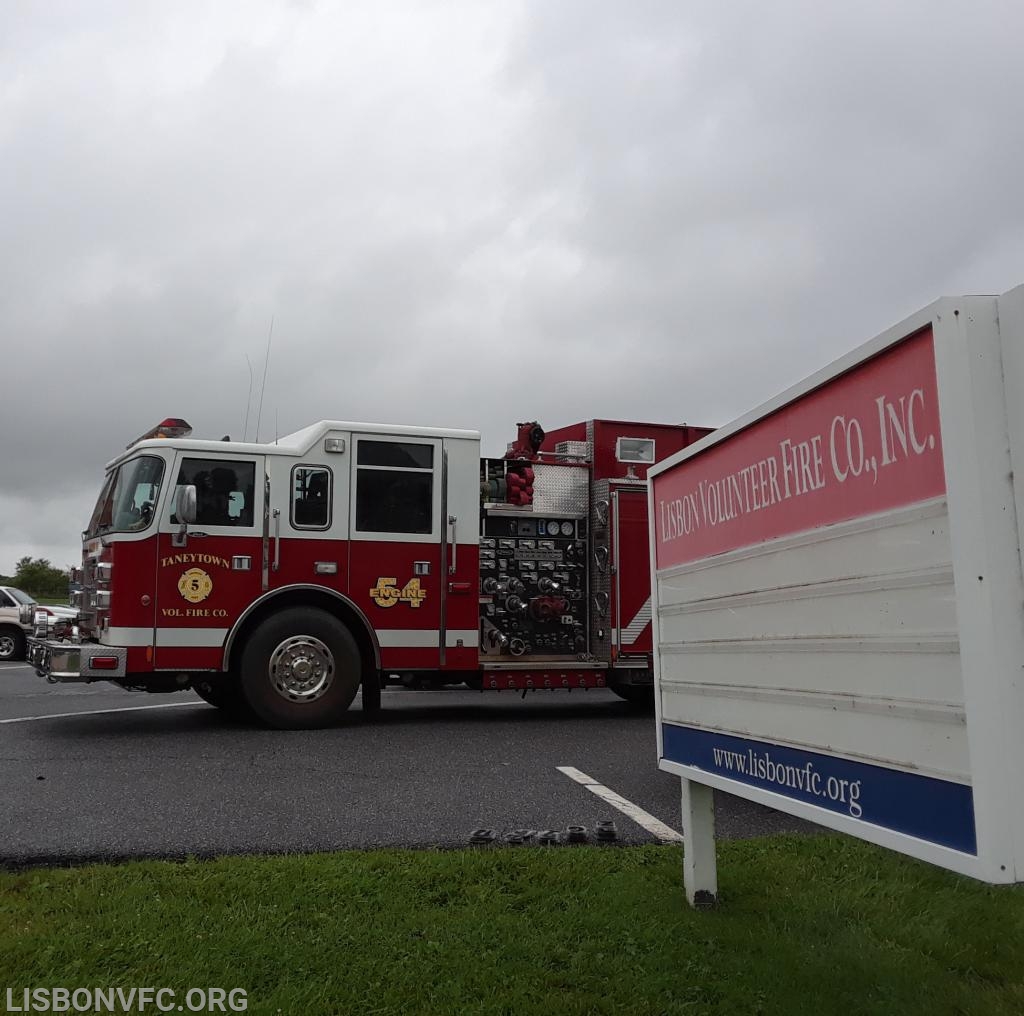 7/23/2018 Taneytown ET54 Covering Lisbon while RE4 covered Station 9 after LODD