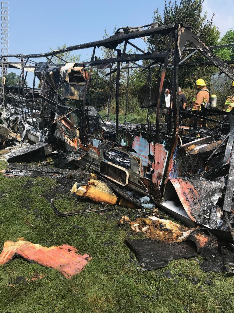 8/15/2018 Motorhome Fire next to Shed 800 Block Long Corner Rd