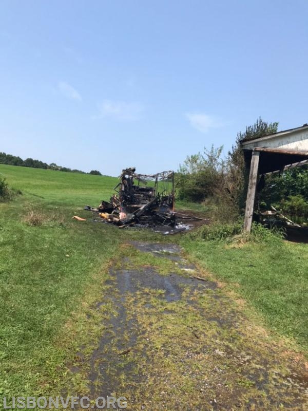 8/15/2018 Motorhome Fire next to Shed 800 Block Long Corner Rd