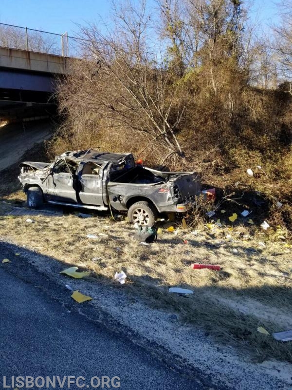 1/21/2019 MVC with Entrapment on I-70 WB at West Watersville Rd