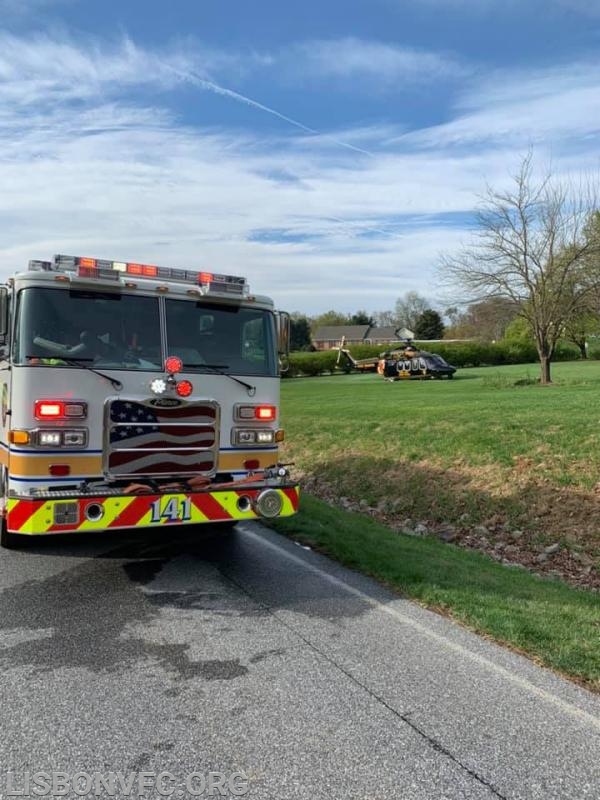 4/16/2019 MVC with Entrapment 3800 Block Mt. Airy Drive (The Shock Trauma Go Team responded to this incident)